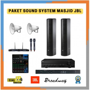 Paket Sound System Masjid Indoor Outdoor Speaker JBL - 50M2 B